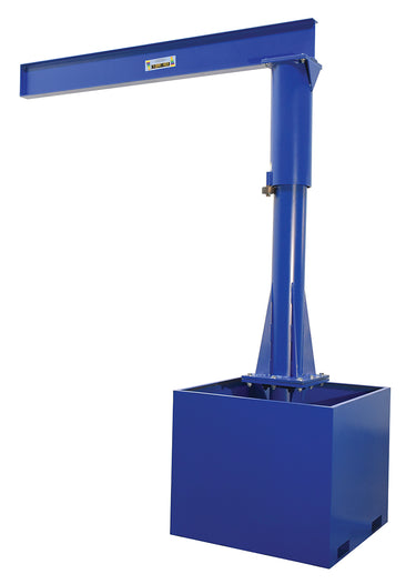 8'L Capacity Portable Jib Crane w/ Fork Tube Base & 1,000-lbs Capacity